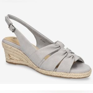 Bella Vita Cheerful Espadrille Wedge Sandal NWOT